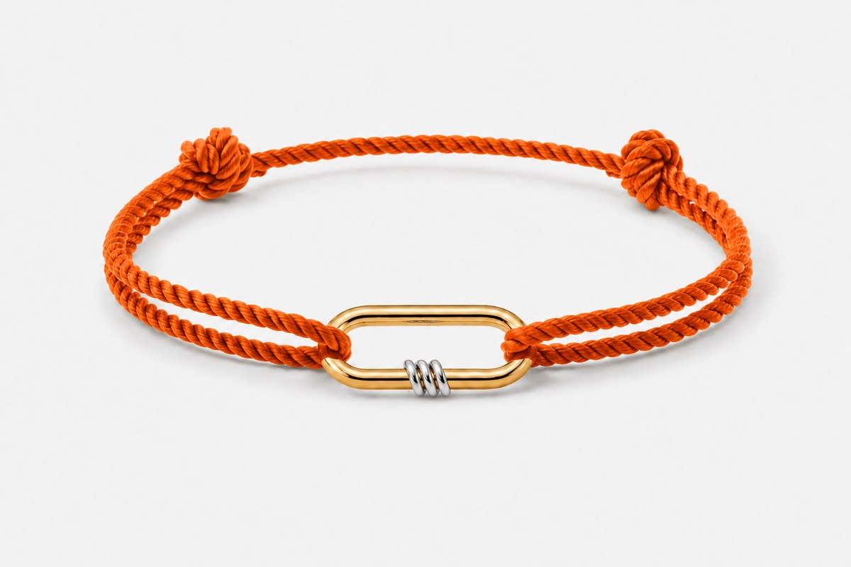NEXUS Cord Bracelet — Ember Orange