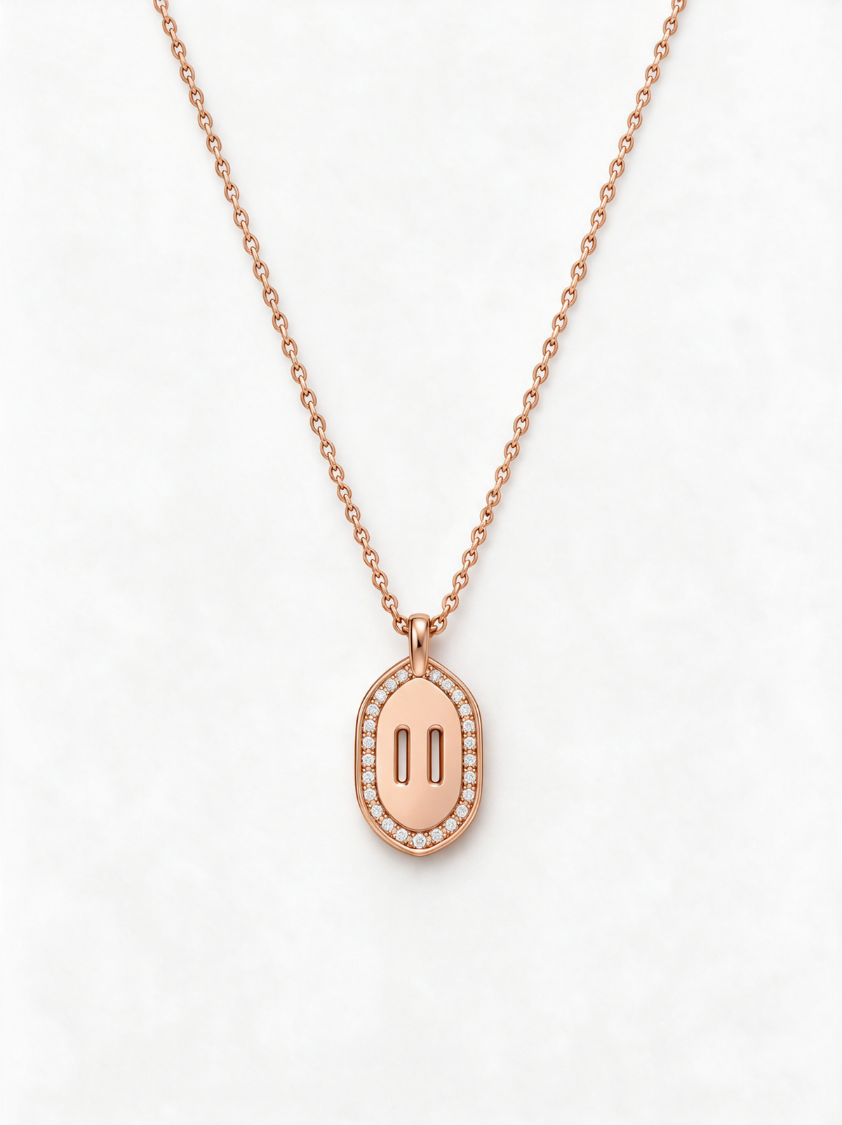 Venustas Gemina Signature Pavé Necklace