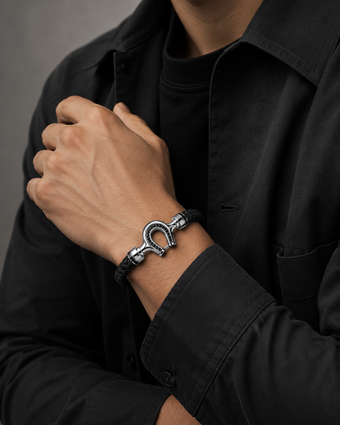 VESPERON NUMEN NOX Braided Leather Bracelet
