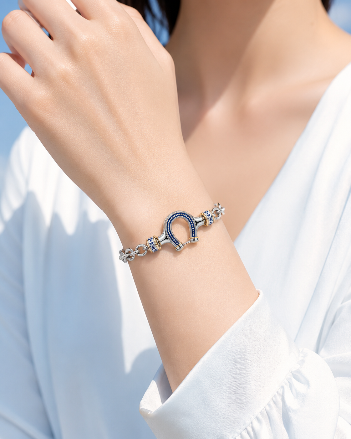VESPERON NUMEN FLORA Enamel Chain Bracelet