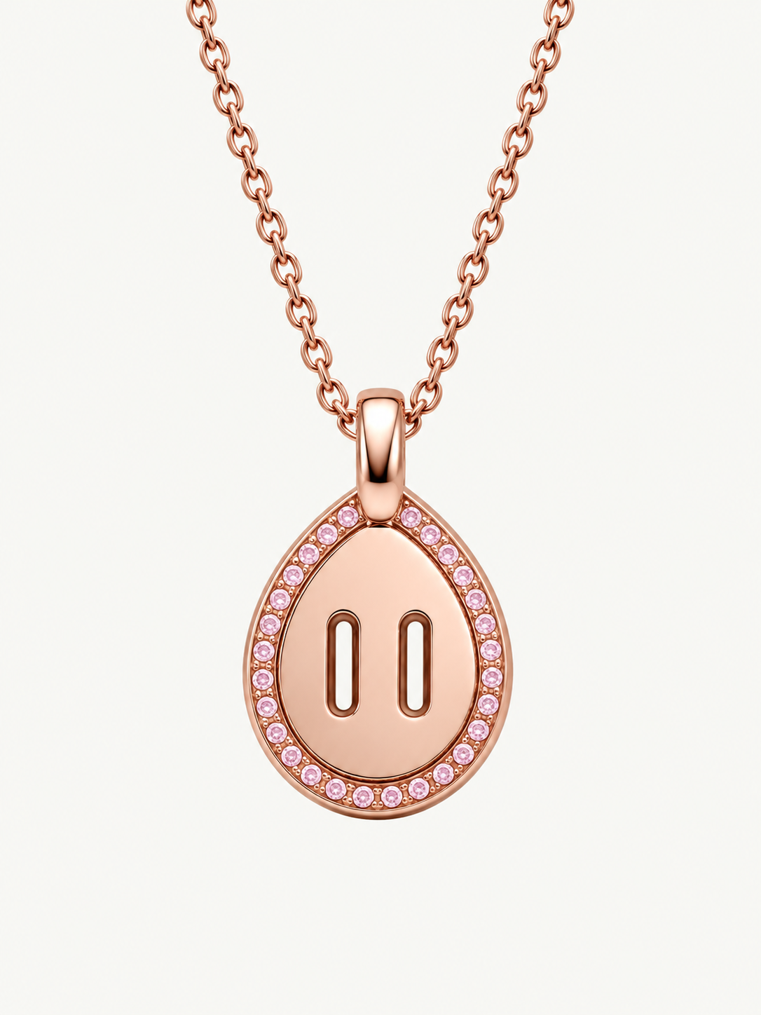 Venustas Gemina Drop Pavé Necklace