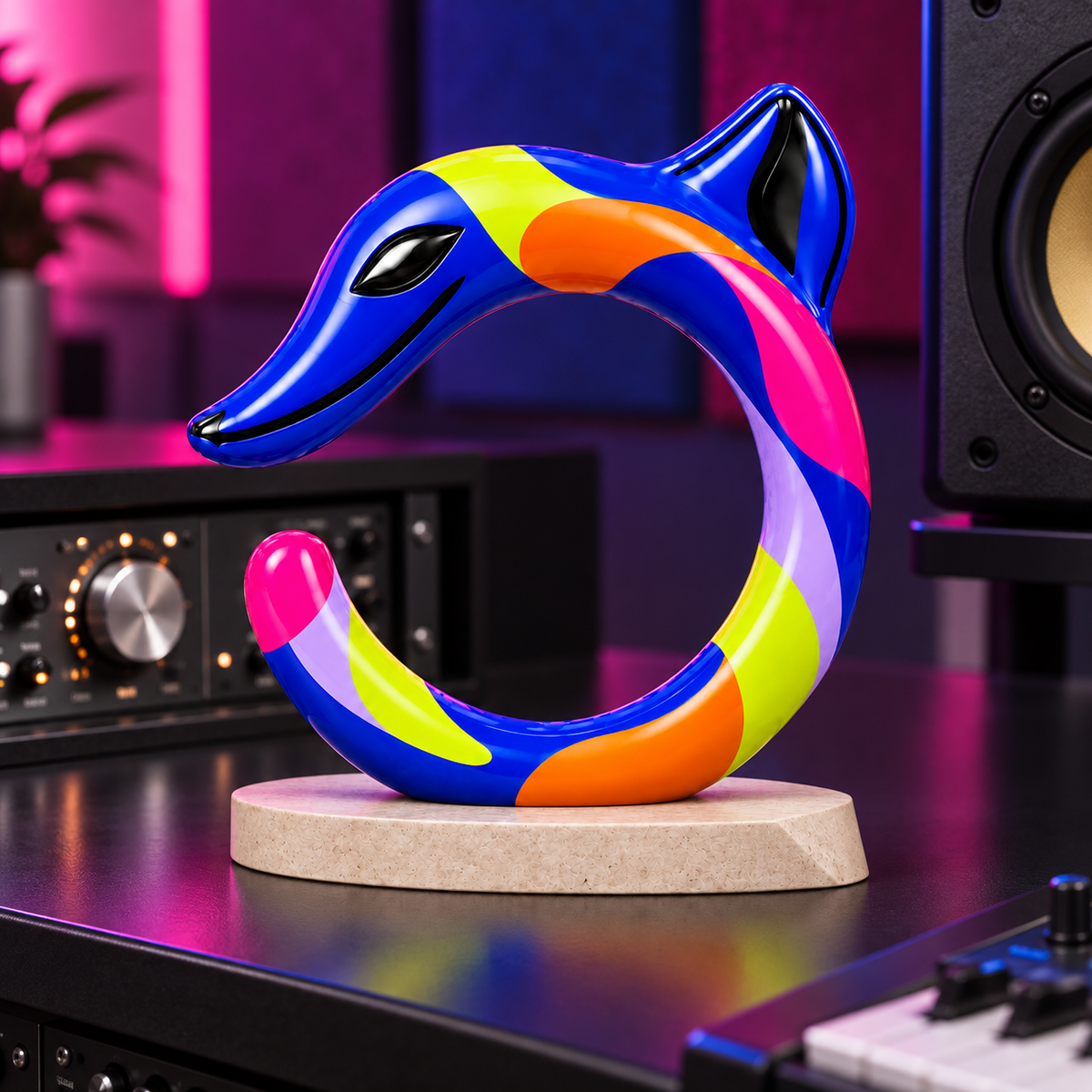 HONGSHAN C-Dragon Sculpture 鈥?Chromatic Arc