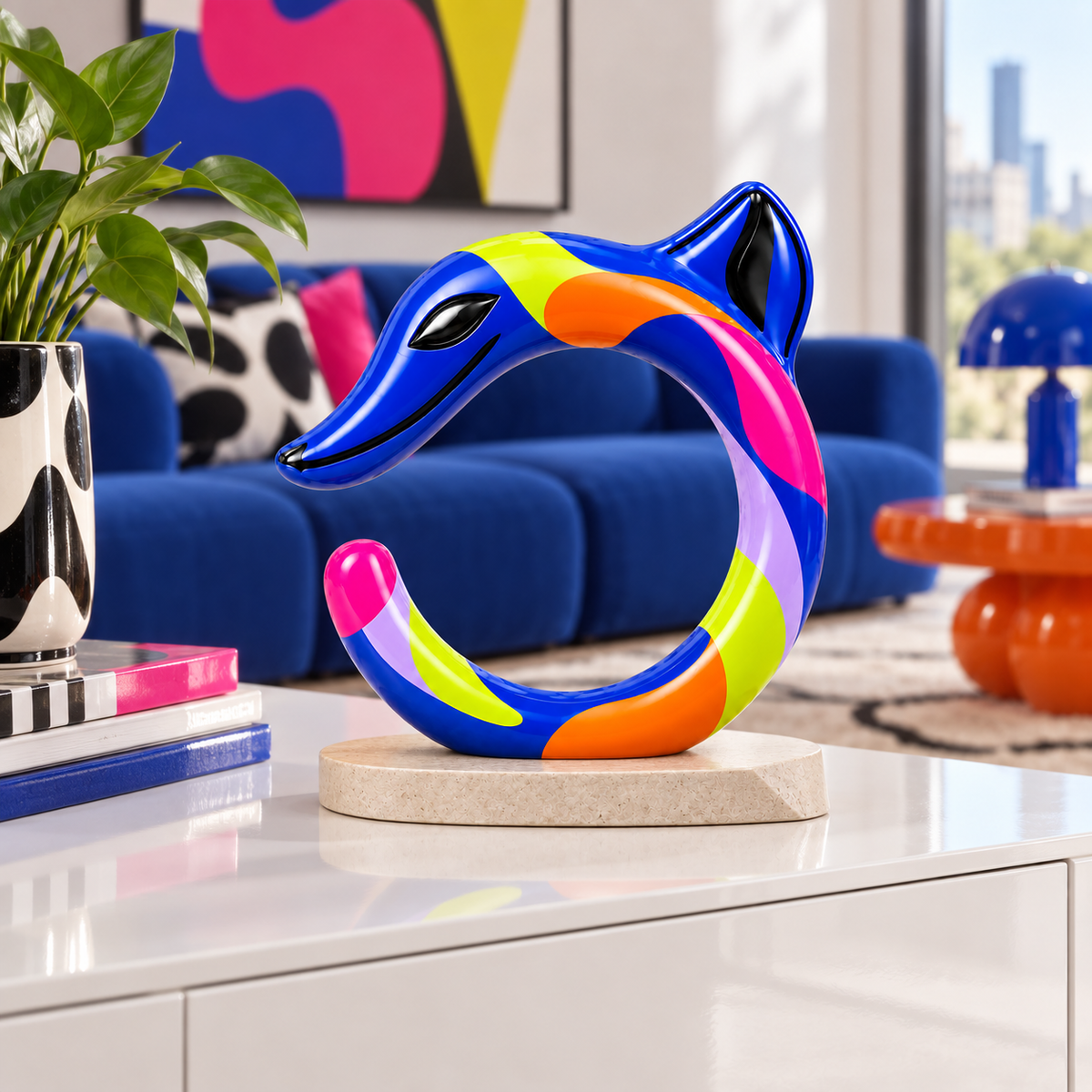 HONGSHAN C-Dragon Sculpture 鈥?Chromatic Arc
