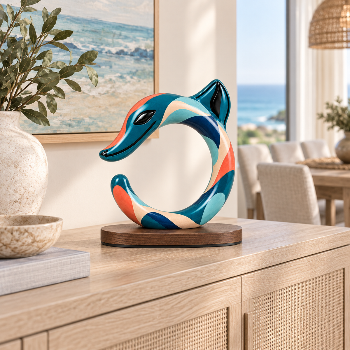 HONGSHAN C-Dragon Sculpture 鈥?Coastal Flow