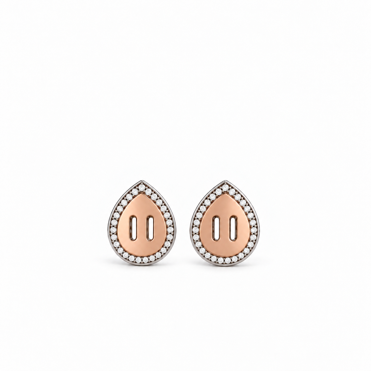 Venustas Gemina Drop Stud Earrings
