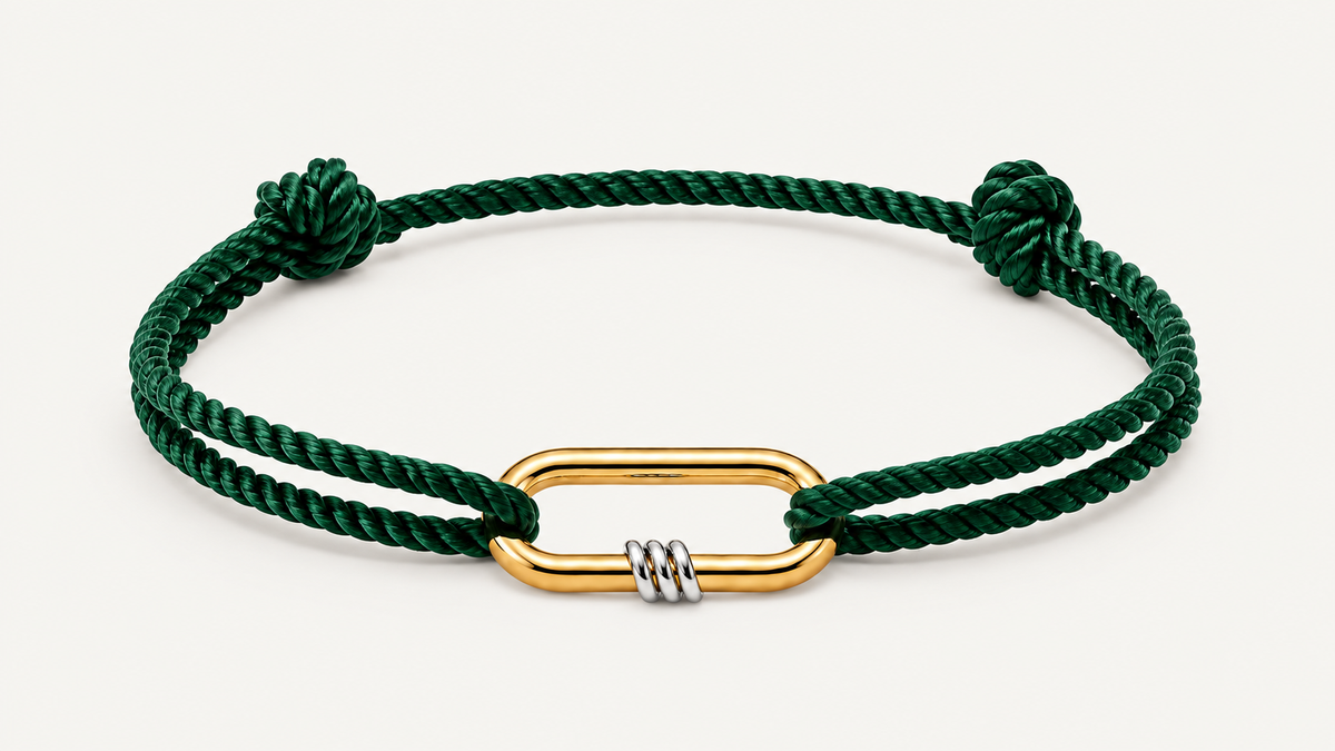 NEXUS Cord Bracelet — Cypress Green