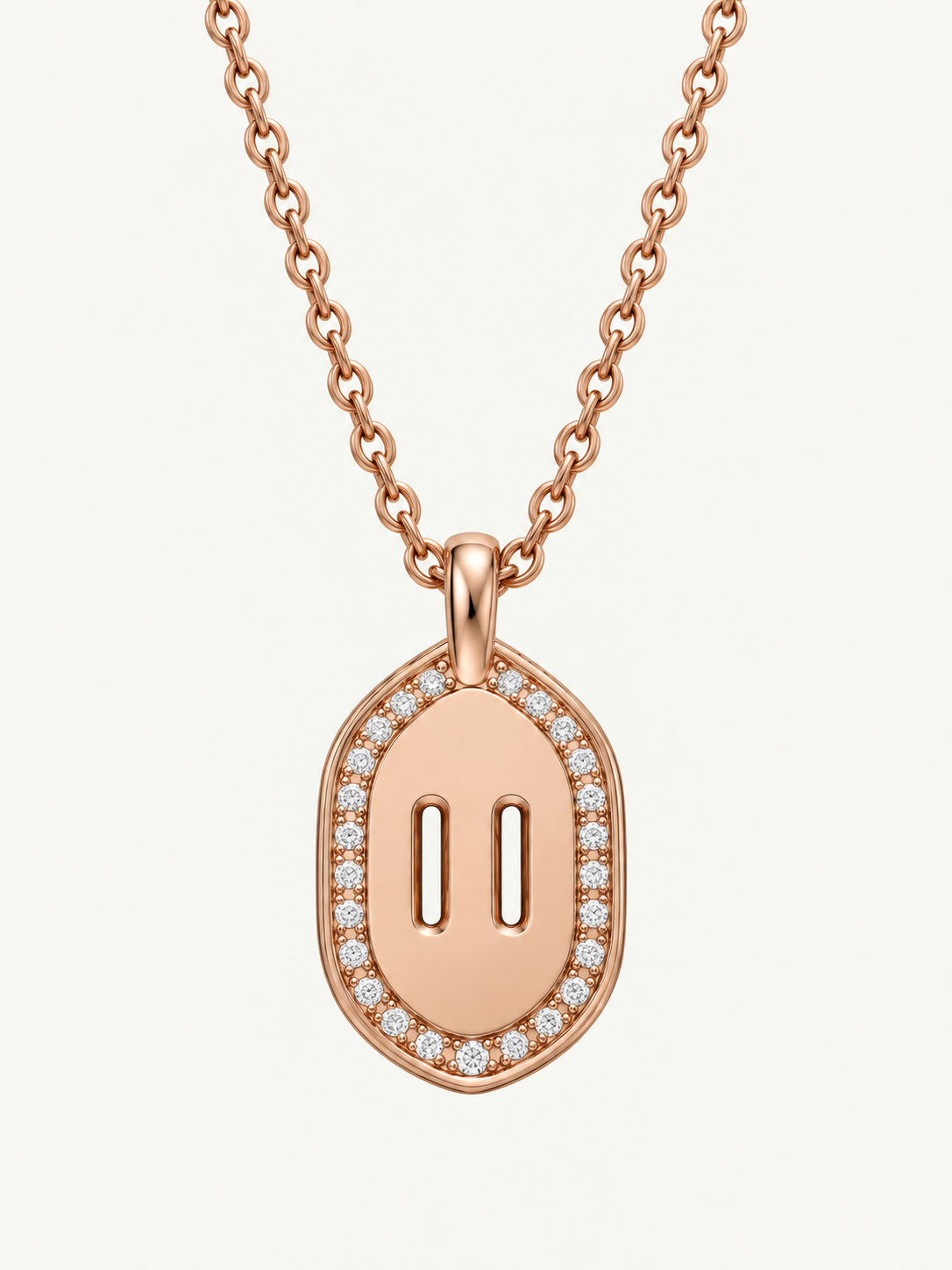 Venustas Gemina Signature Pavé Necklace