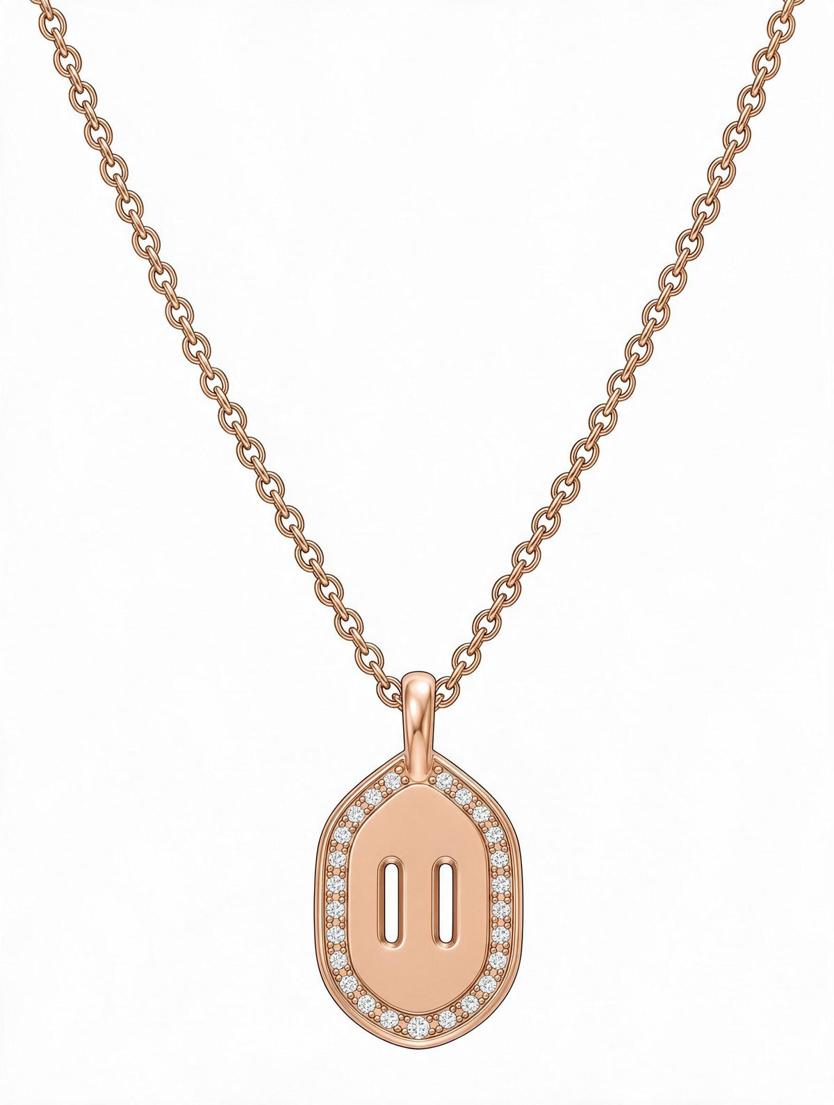 Venustas Gemina Signature Pavé Necklace