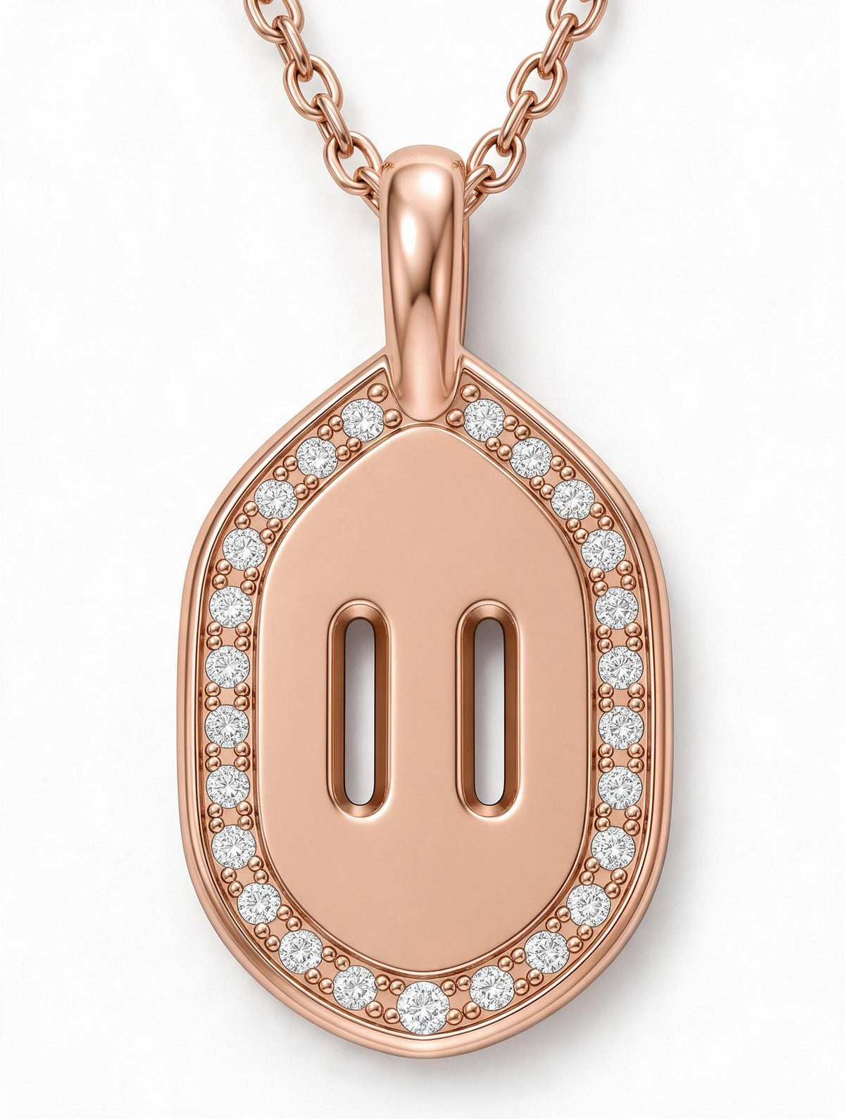 Venustas Gemina Signature Pavé Necklace