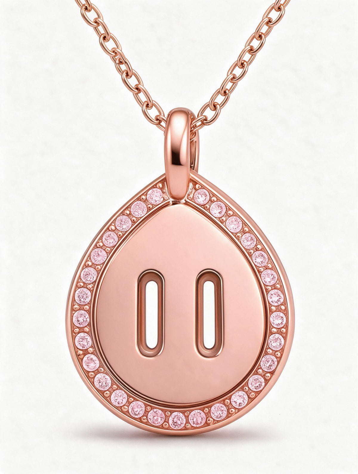 Venustas Gemina Drop Pavé Necklace