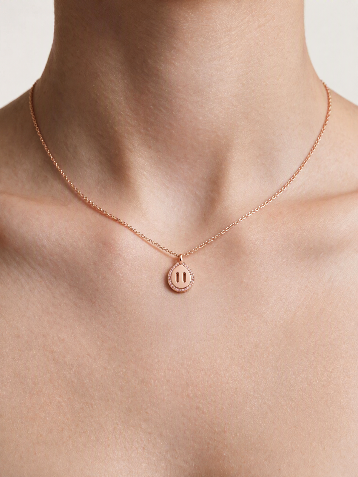 Venustas Gemina Signature Pavé Necklace