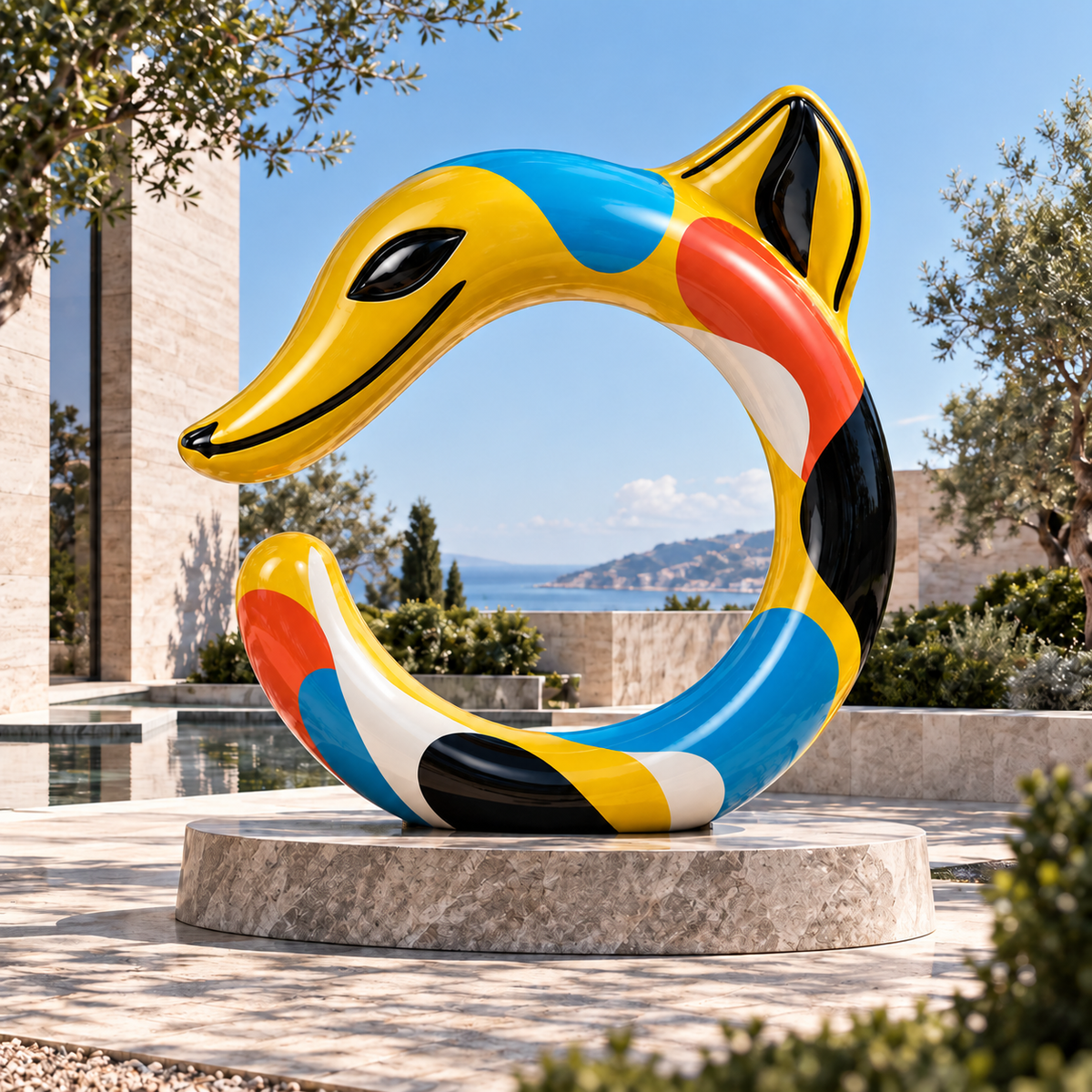 VESPERON C-DRAGON MONUMENTS Primary Rhythm outdoor decorative sculpture