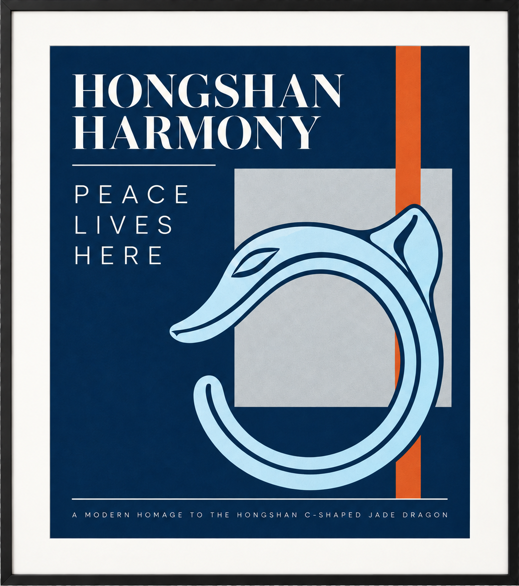 Hongshan Harmony framed artwork