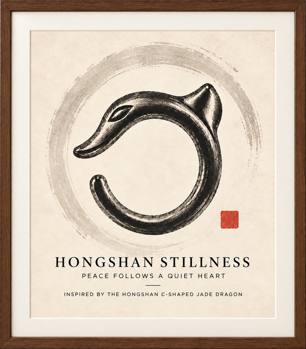 Hongshan Stillness framed artwork