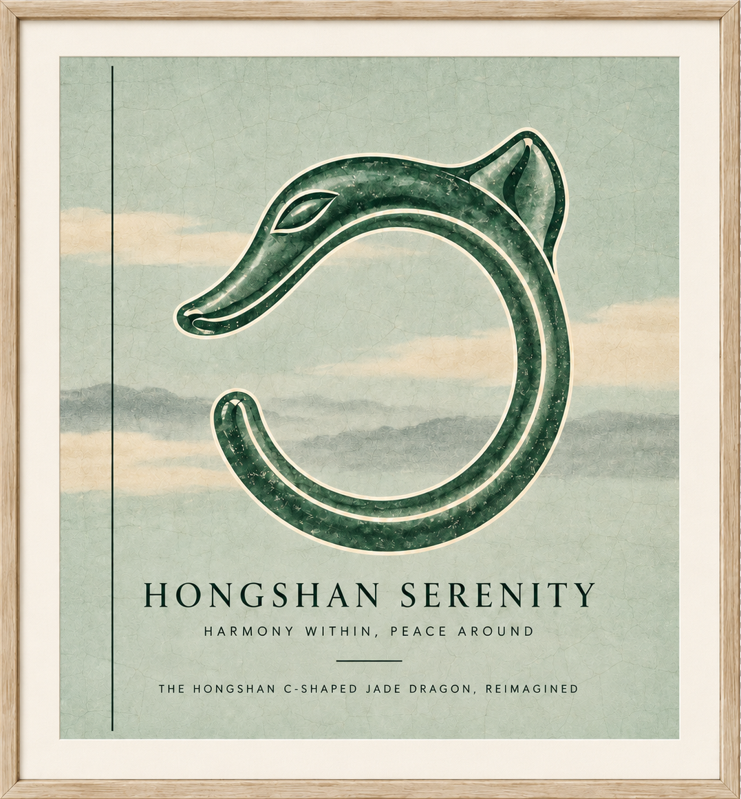 Hongshan Serenity framed artwork
