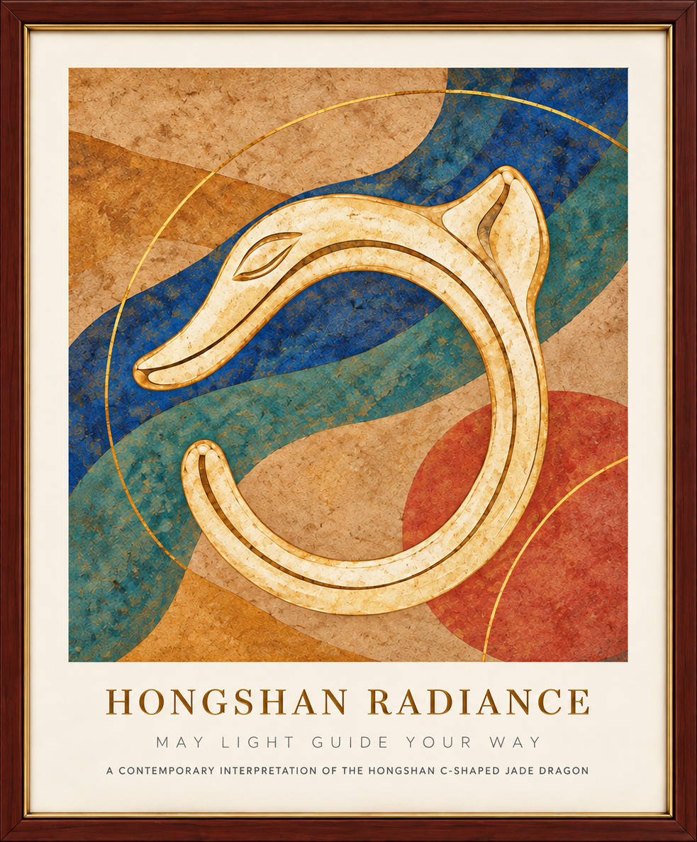 Hongshan Radiance framed artwork