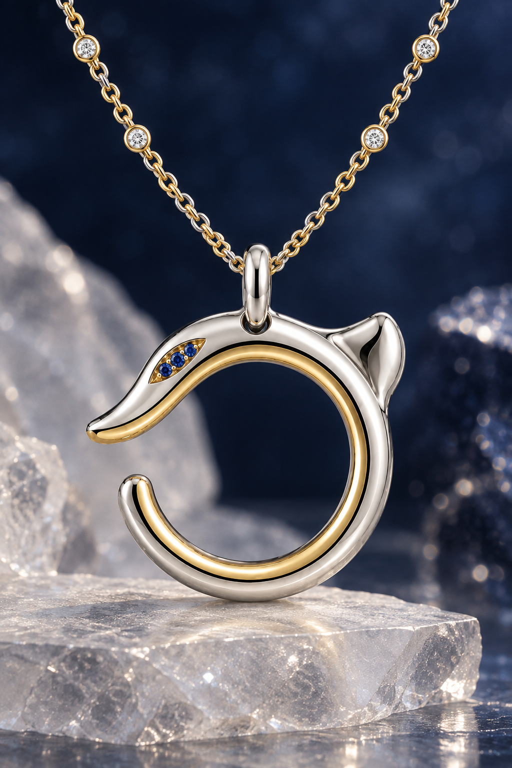 Dragon Arc Pendant Necklace
